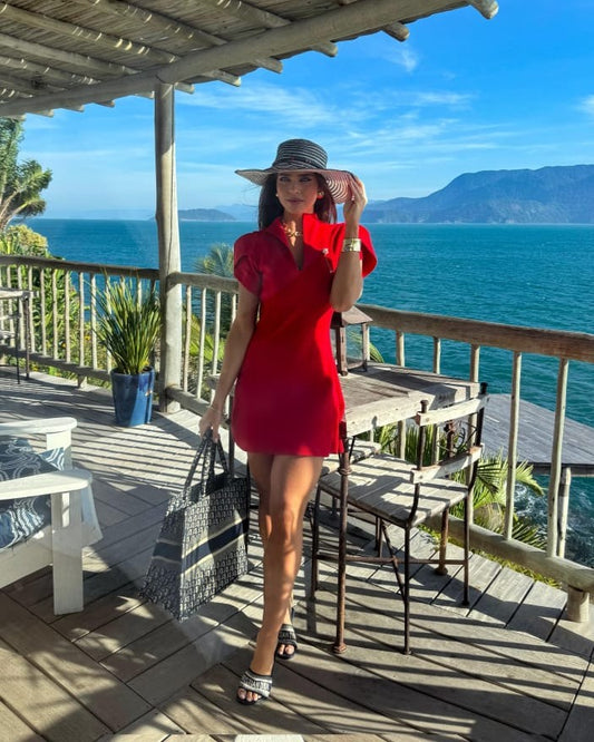 Vestido Tricot Princesa Vermelho