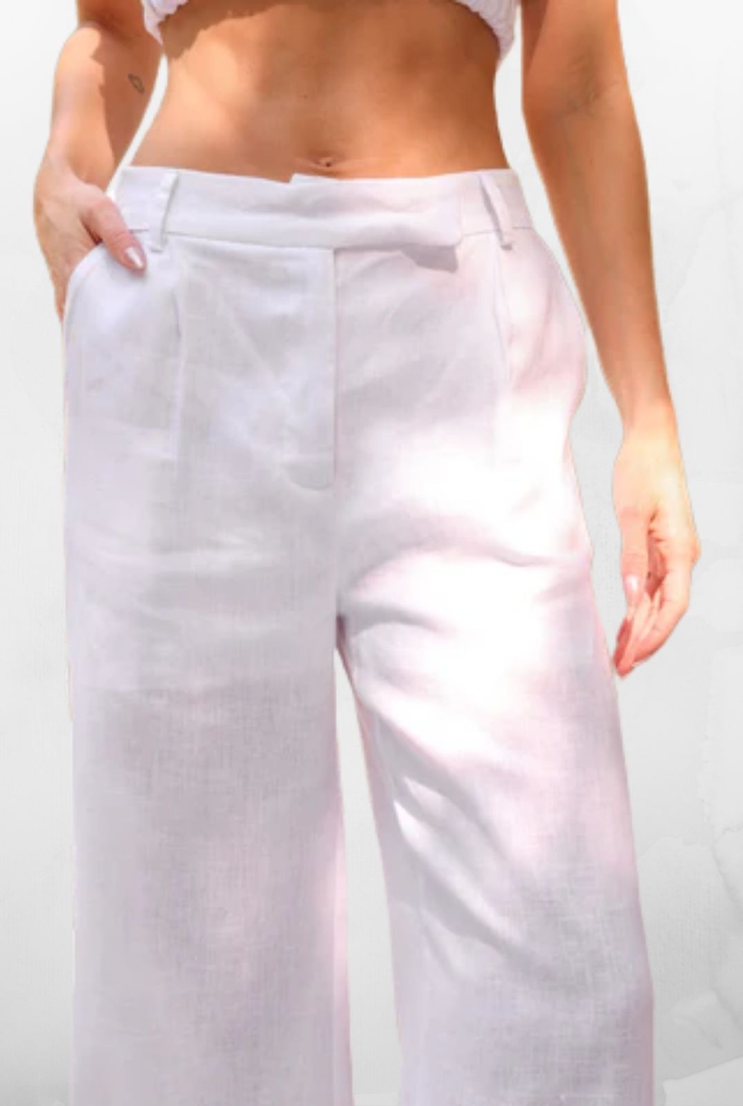 Calça Pantalona Izzi Branca