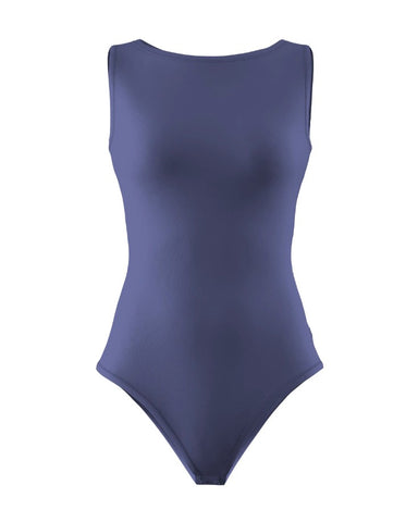 Body Angie Decote Canoa Azul Marinho