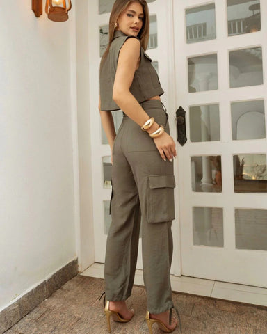 Calça Aura Verde Musgo