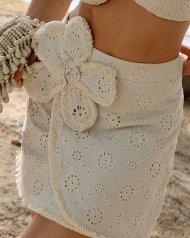 Conjunto Cropped e Saia Jasmim