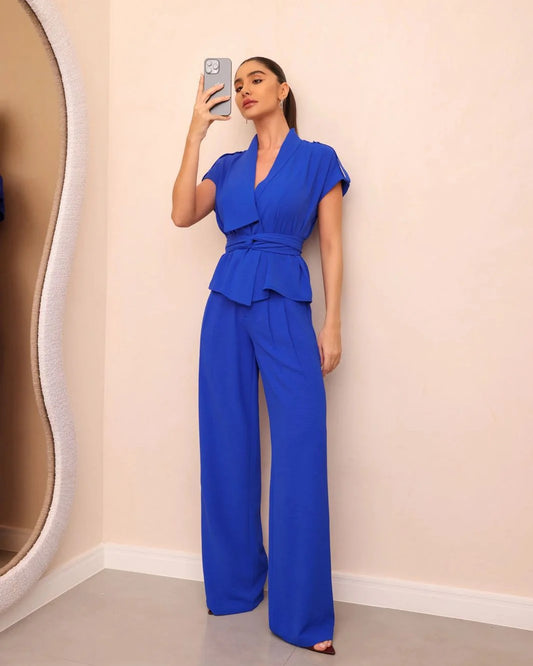 Conjunto Mabelle Azul Royal