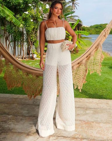 Conjunto Cropped e Calça Essence