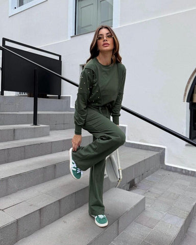 Conjunto Moletinho Sue Verde
