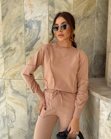 Conjunto Moletinho Sue Amêndoa