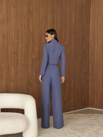 Conjunto Alfaiataria Milena Azul