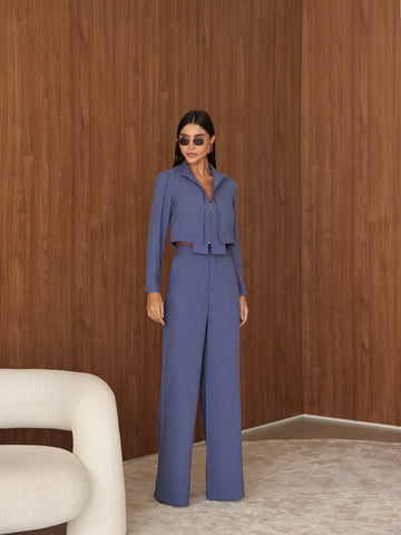 Conjunto Alfaiataria Milena Azul
