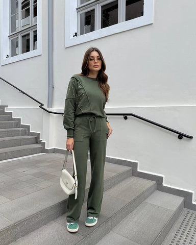 Conjunto Moletinho Sue Verde