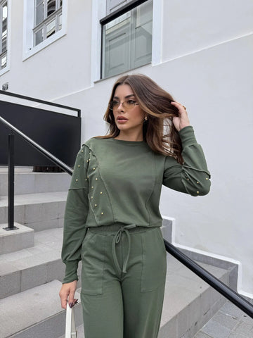 Conjunto Moletinho Sue Verde