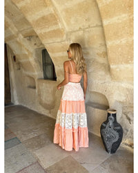 Conjunto Saia e Top Analu Salmão