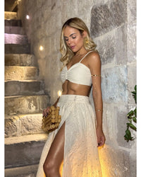 Conjunto Saia e Top Lila Creme