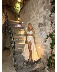 Conjunto Saia e Top Lila Creme