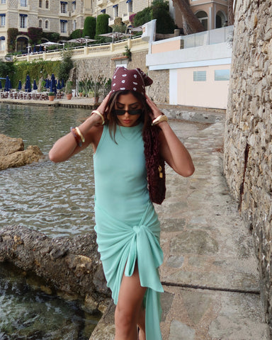 Vestido Body com Saia Jade Verde Menta
