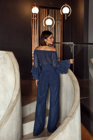 Conjunto Calça e Blusa em Renda Fiori