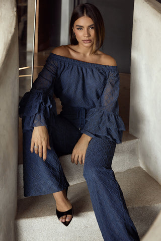 Conjunto Calça e Blusa em Renda Fiori