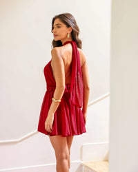 Vestido Macaquinho Frente Única Belle Vermelho