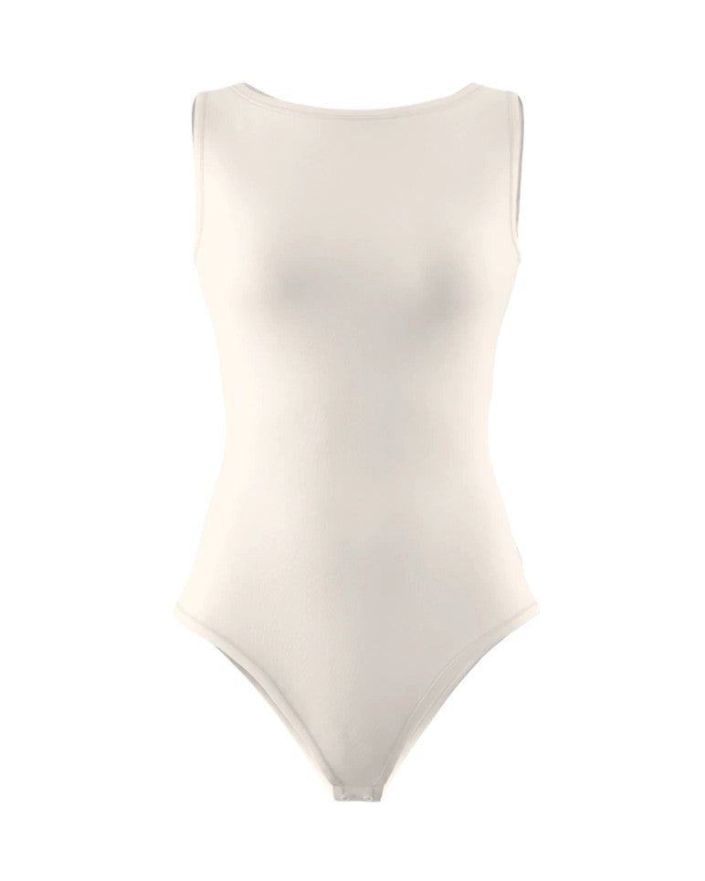 Body Angie Decote Canoa Off White