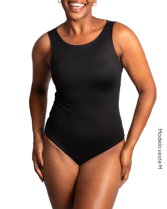 Body Angie Decote Canoa Preto