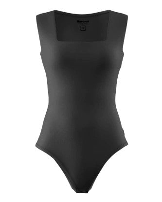 Body Angie Decote Quadrado Preto