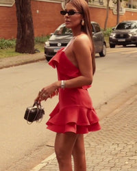 Vestido Curto Eloá Vermelho