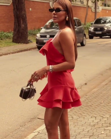 Vestido Curto Eloá Vermelho