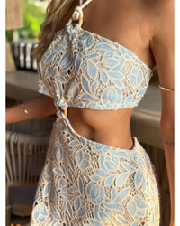 Vestido Curto Gaia Azul