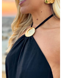 Vestido Longo Rosa Negra Preto