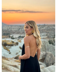 Vestido Longo Rosa Negra Preto