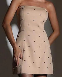 Vestido Tubinho com Perolas Perle