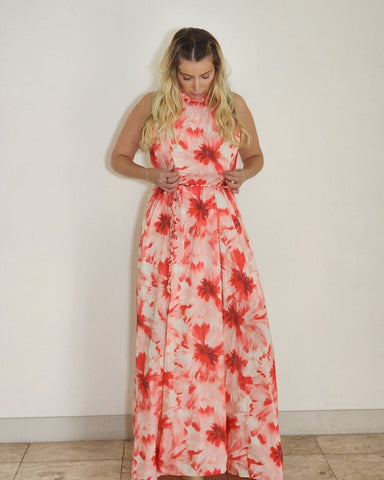 Vestido Longo Dalia Vermelho
